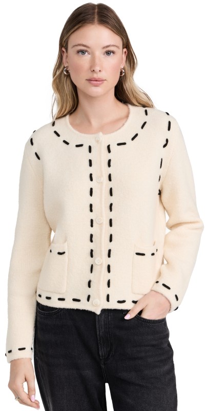 RAILS Juliette Cardigan Ivory