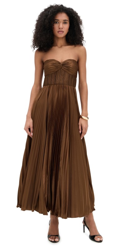 AMUR Belle Dress Nutmeg