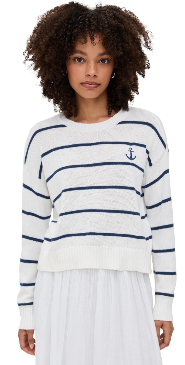 Z Supply Anchor Sweater White