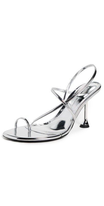 Proenza Schouler Tee Slingback Sandals In Mirror Foil Silver