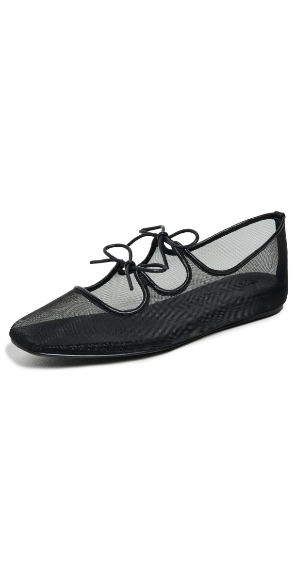 Cult Gaia Corinne Flats Black