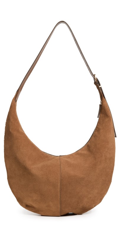 Madewell Suede Essentials Slouch Hobo: Studs Aged Cognac