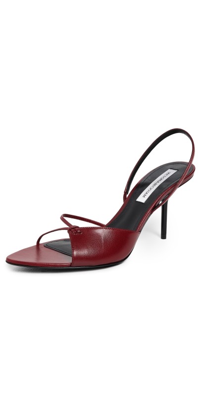 Victoria Beckham Naked Sandals 75mm Burgundy