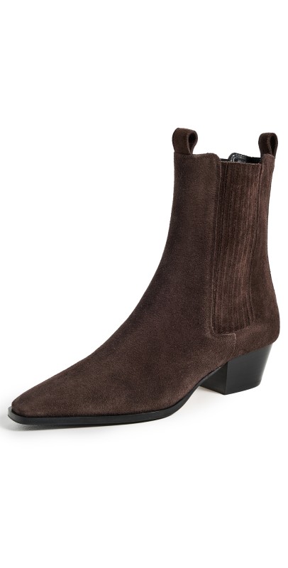 AEYDE Agata Cow Suede Leather Moka Boots Moka
