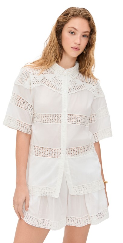 Ulla Johnson Amal Coverup Top Cowrie