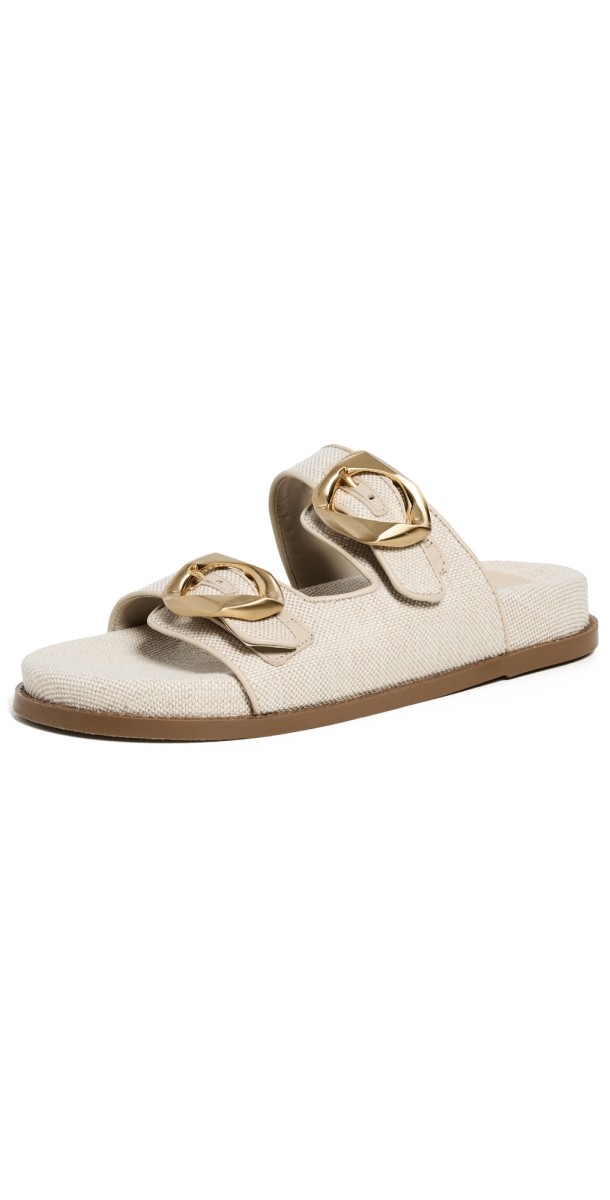 Schutz Olga Sporty Slides Oyster