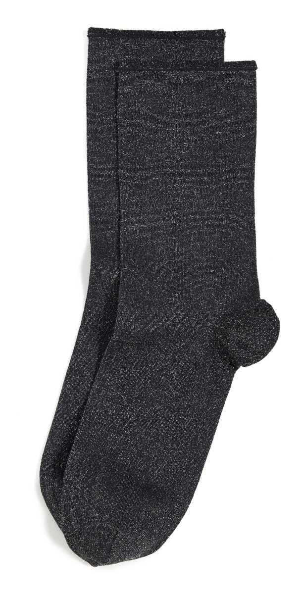 Wolford Stardust Socks Black/Silver