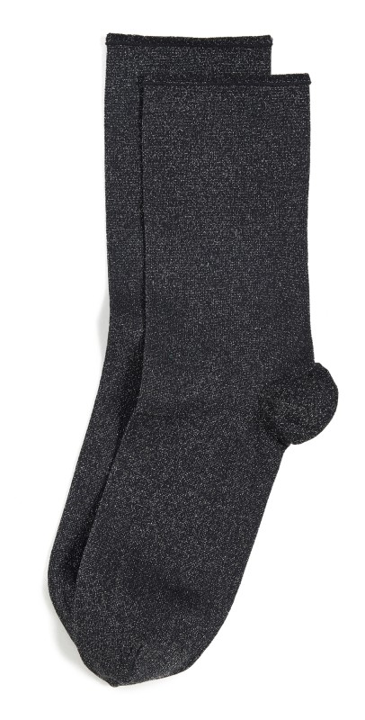 Wolford Stardust Socks Black/Silver