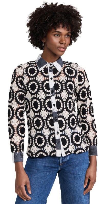 Busayo Pelumi Top Black and White