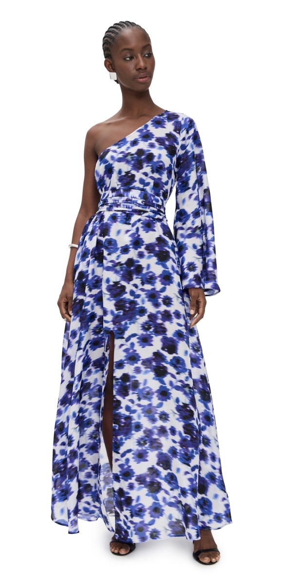 Eywasouls Malibu Eleanor Silk Dress Bluebird