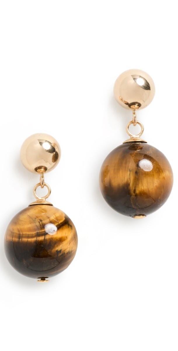 SHASHI Rio Earrings Tiger Ey