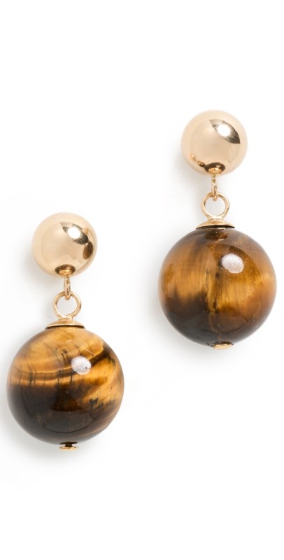 SHASHI Rio Earrings Tiger Ey