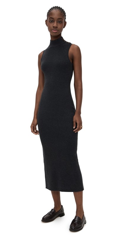 Jenni Kayne Celia Sweater Dress Charcoal