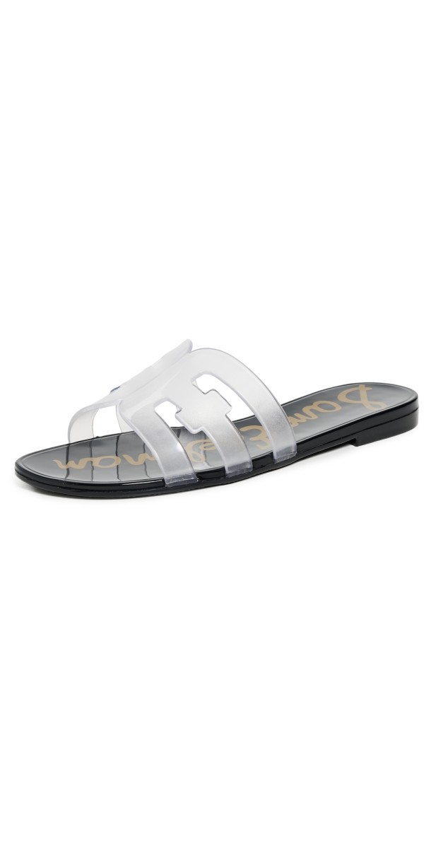 Sam Edelman Bay Jelly Sandals Clear/Black