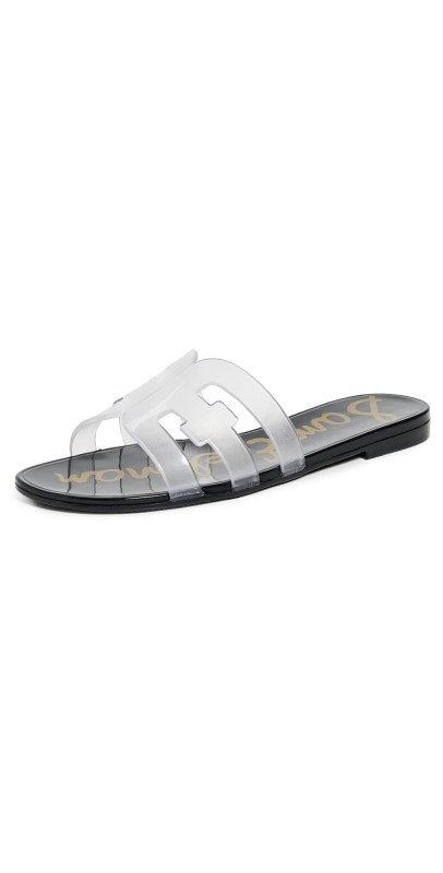 Sam Edelman Bay Jelly Sandals Clear/Black