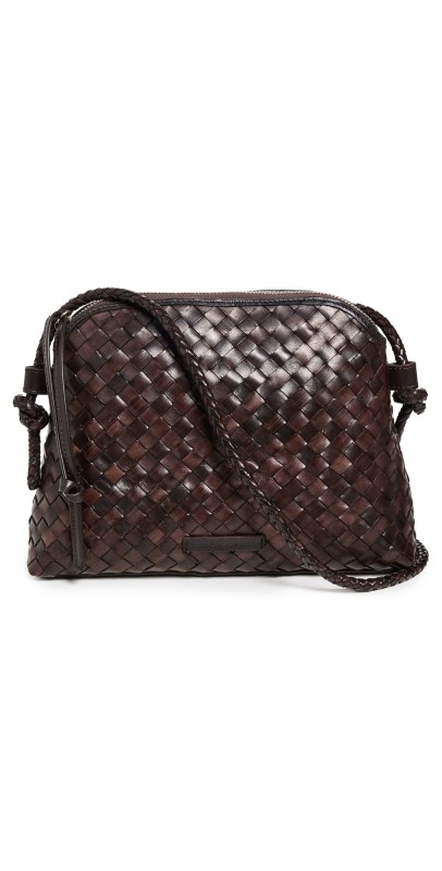 Loeffler Randall Mallory Woven Crossbody Bag Chocolat