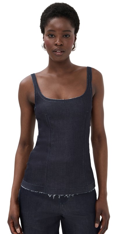 Marni Shaped Top with Straps Blublack