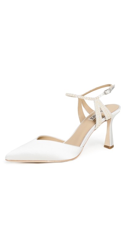 Badgley Mischka Destinee Heels White