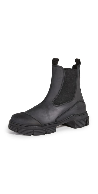 GANNI Recycled Rubber Boots Black