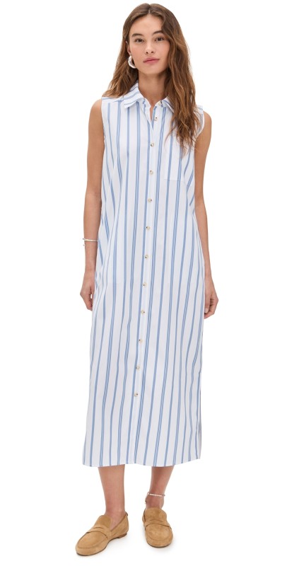 DONNI. The Pop Sleeveless Dress Cornflower
