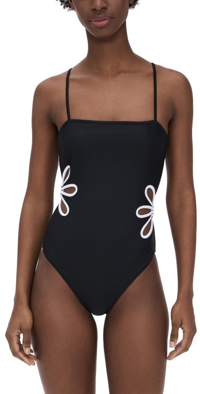 Ramy Brook Luca One Piece Black/White Cutout