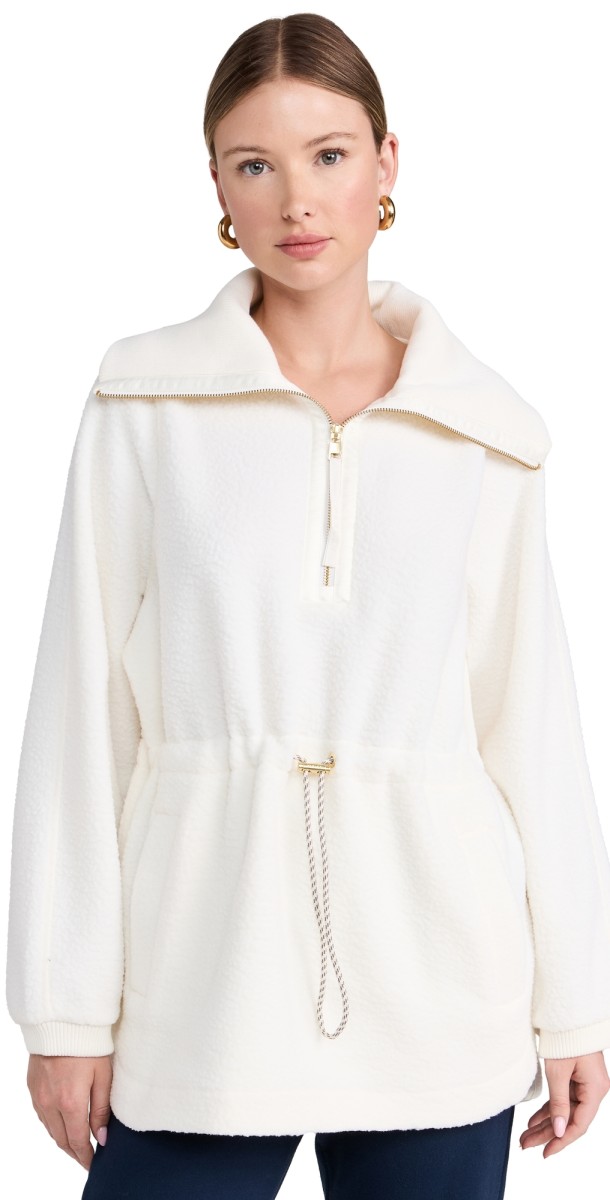 Varley Parnel Half Zip Fleece Egret