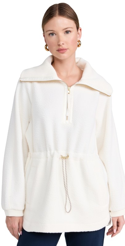 Varley Parnel Half Zip Fleece Egret