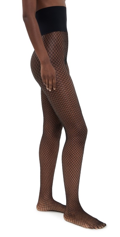 Commando Glitter Fishnet Tights Black