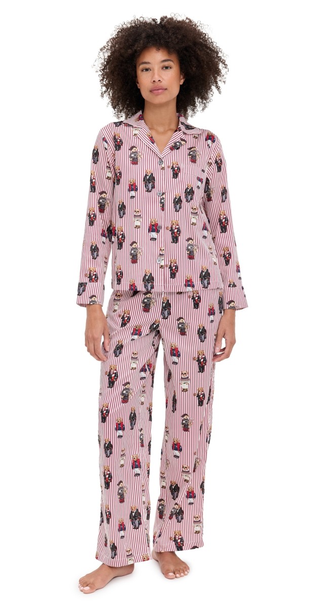 Polo Ralph Lauren Madison PJ Set Bear Red