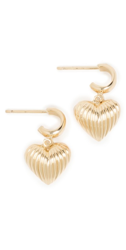 Jennifer Zeuner Jewelry Chara Huggies Gold Vermeil