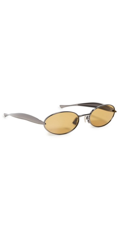 Bottega Veneta BV1386S Sunglasses Ruthenium/Yellow