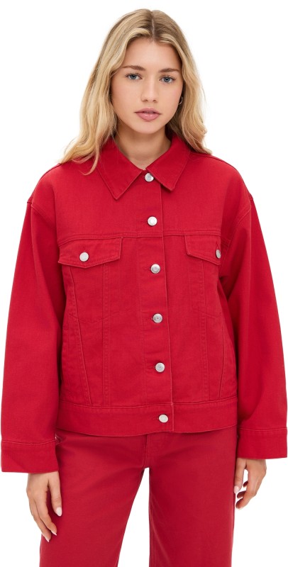 PARKE Denim Jacket Washed Red
