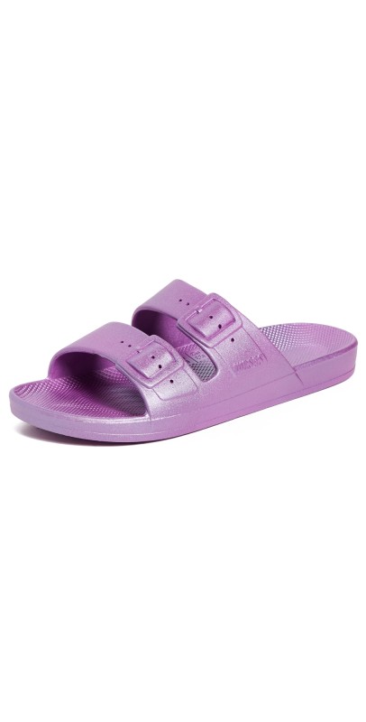 Freedom Moses Metallic Slides Lila