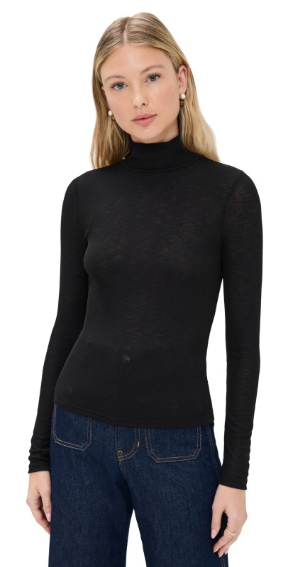 Veronica Beard Jean Wyeth Turtleneck Black