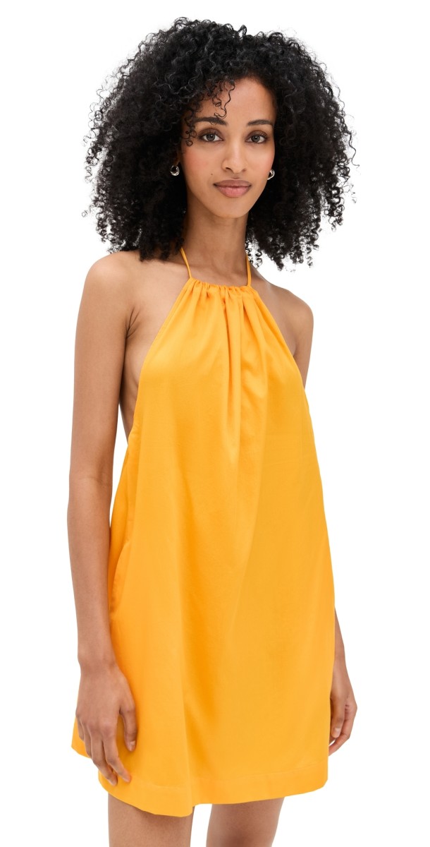 Leset Yoko Halter Mini Dress Sun