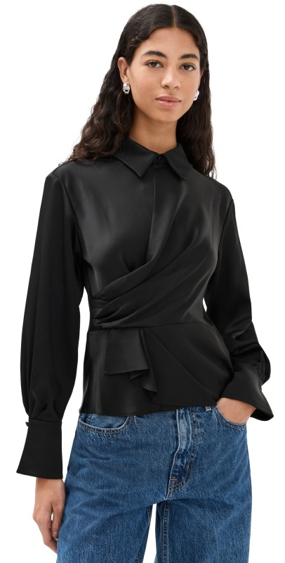 SIMKHAI Valya Shirt Black