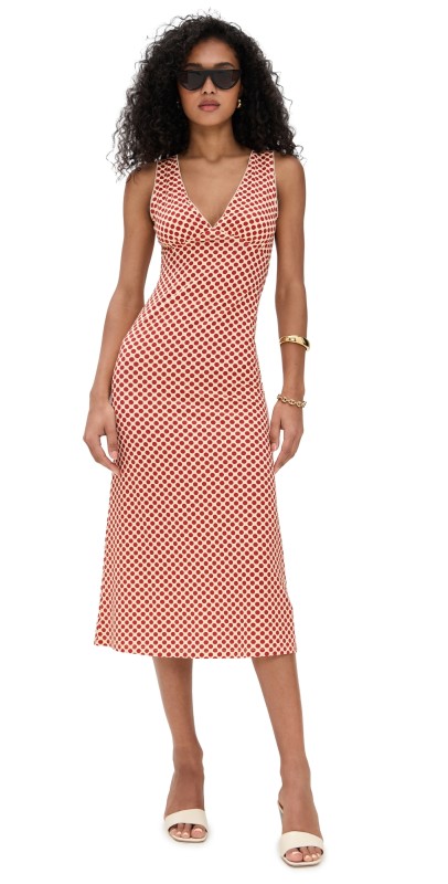 Reformation Brayden Knit Dress Pamplona Dot