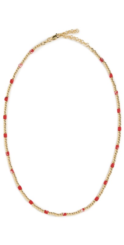 Luv Aj The Costa de Sol Beaded Necklace Gold