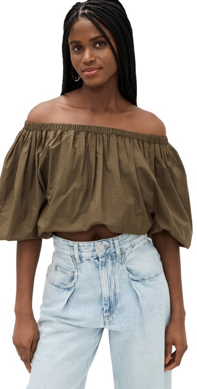 Isabel Marant Étoile Bertille Top Khaki