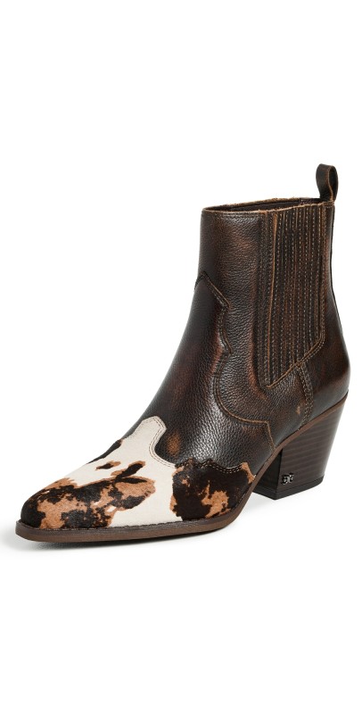 Sam Edelman West Boots Brown Multi