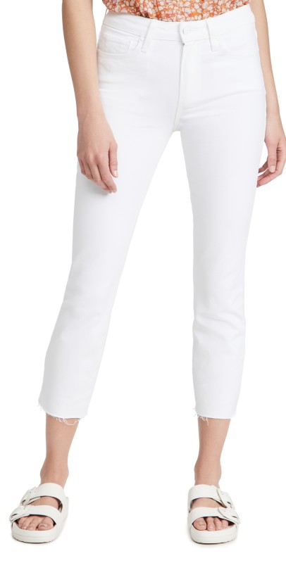 PAIGE Cindy Crop Jeans Crisp White