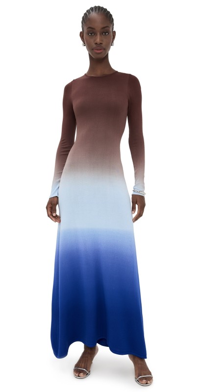 Solid & Striped The Dora Dress Twilight/Raisin Brown