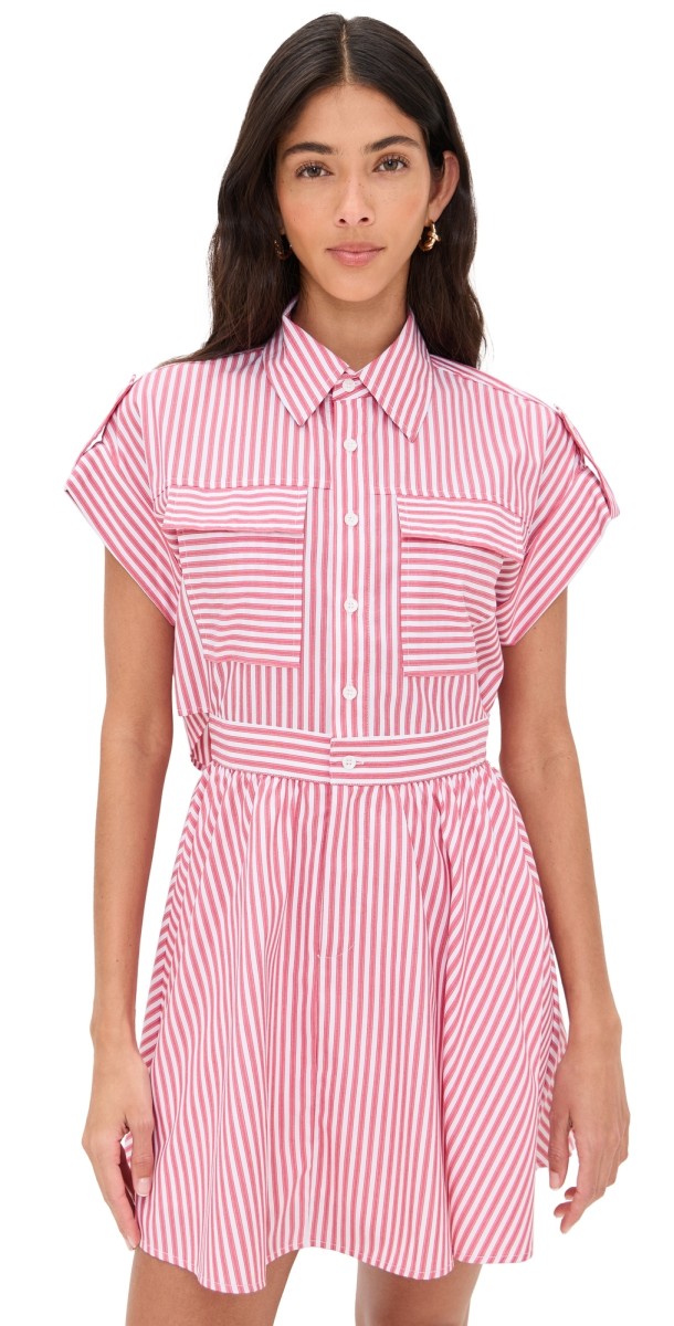 o. p.t Rowe Dress Red Stripes