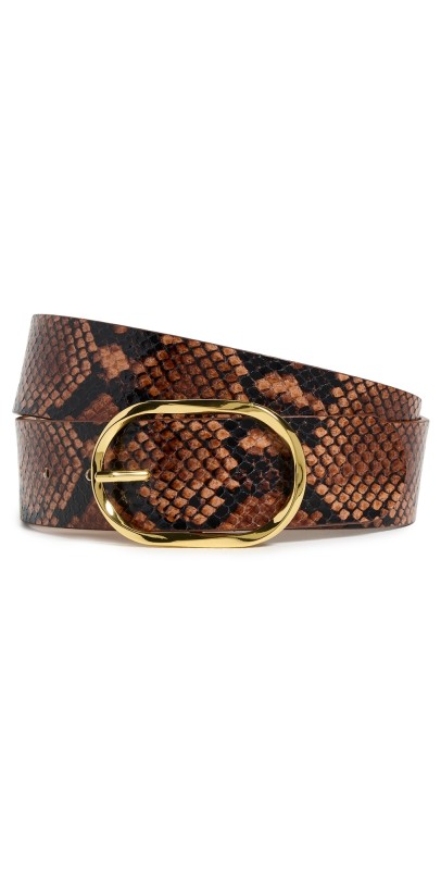 B-Low The Belt Kyra Python Belt Cognac/Gold