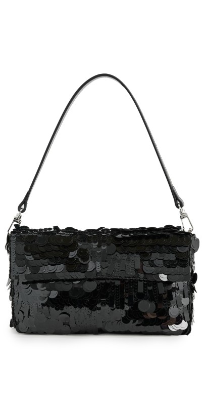 STAUD Timmy Convertible Shoulder Bag Black