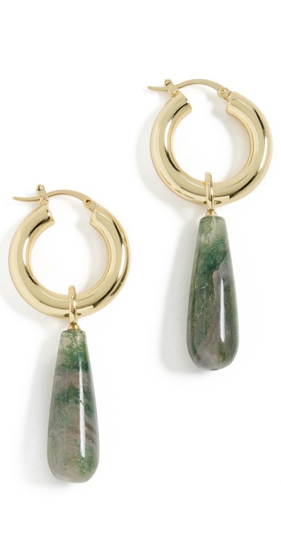 SHASHI Una Drop Earrings Gold