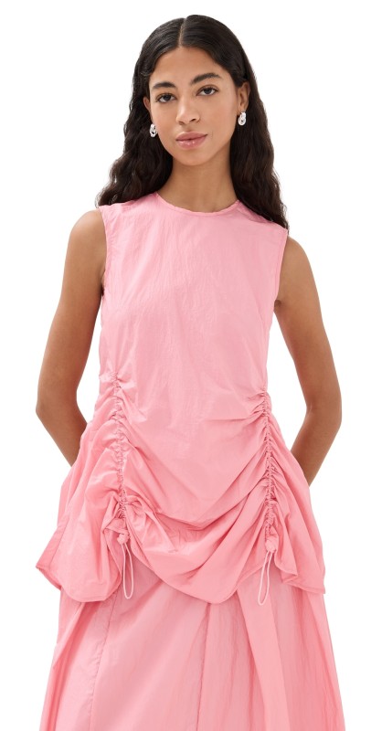 Cecilie Bahnsen Shiki Light Taffeta Unika Top Sorbet