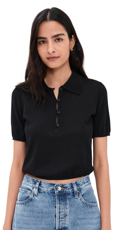 FRAME The Smart Polo Black