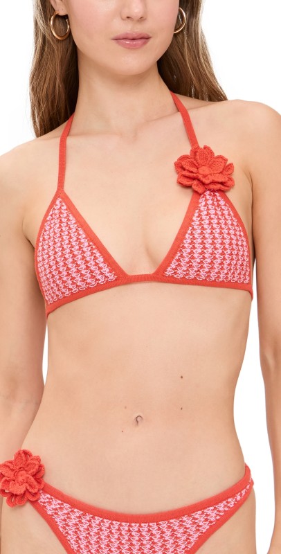 Devon Windsor Nash Crochet Bikini Top Valentine