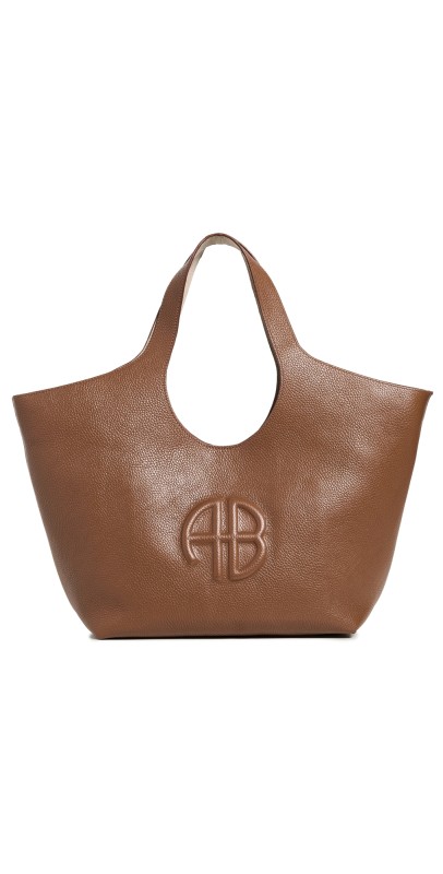 ANINE BING Medium Lili Tote Cognac Pebbled